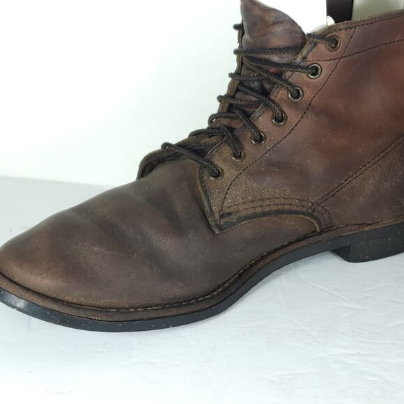 Red Wing Men\'s Merchant 8064 US10 Amber Brown Leather Lace-Up Boots BMade in USA main image 6
